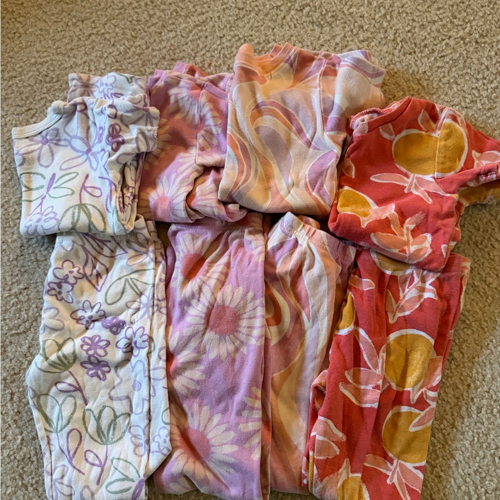 Floral and Abstract Patterned pajamas Set